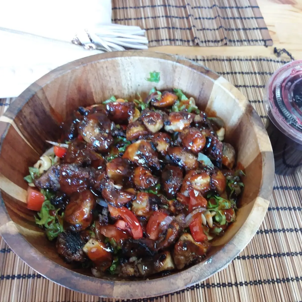 Kamut Pasta with Fried Mushrooms
