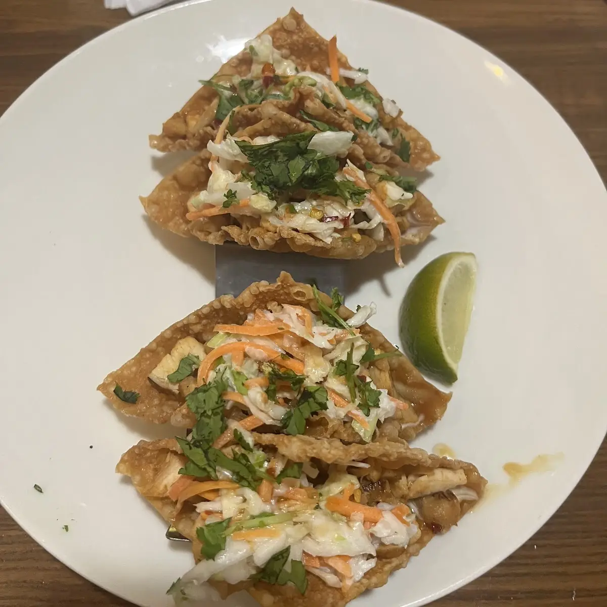 Wonton Chicken Tacos