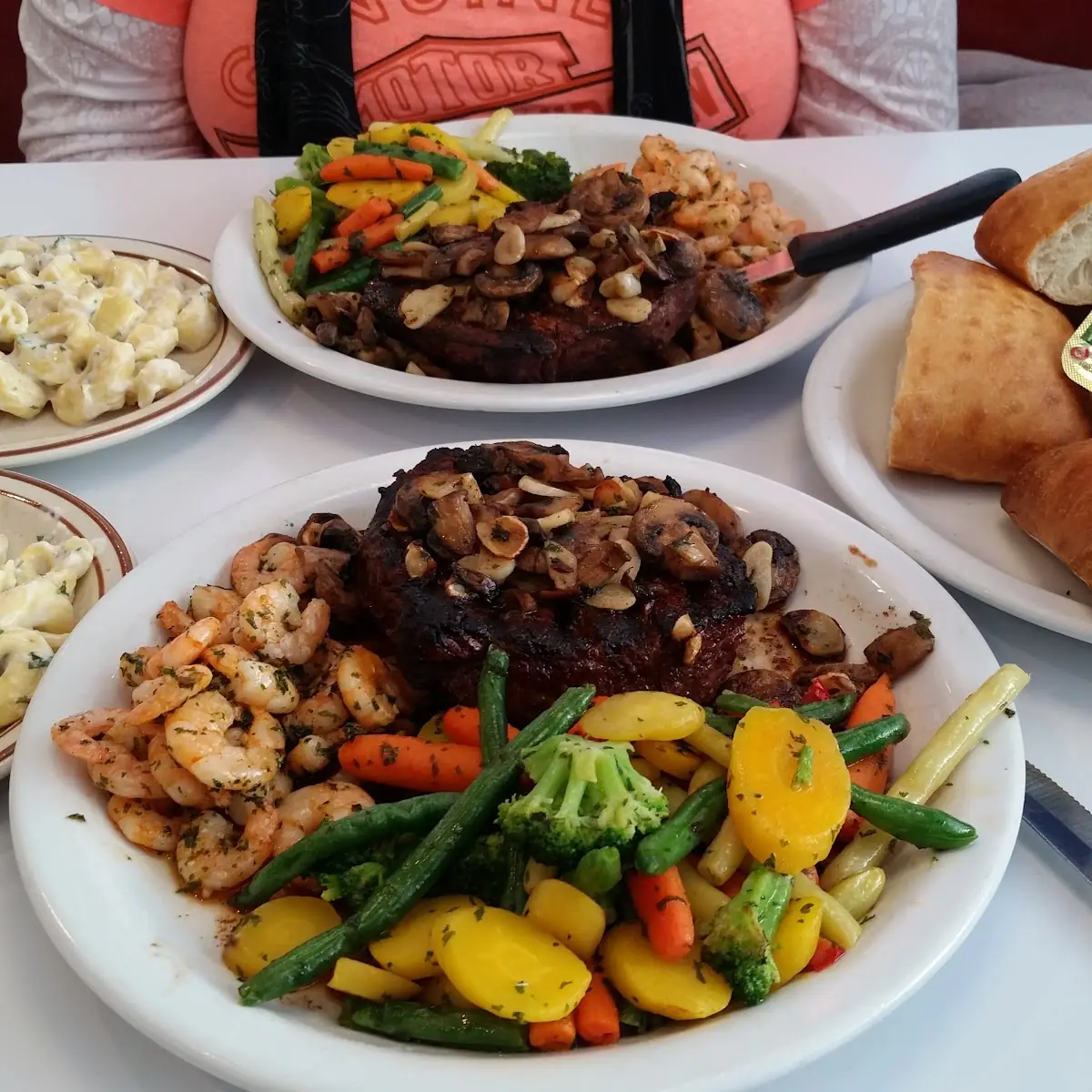 Filet Mignon Grilled Shrimp Grilled Veggies