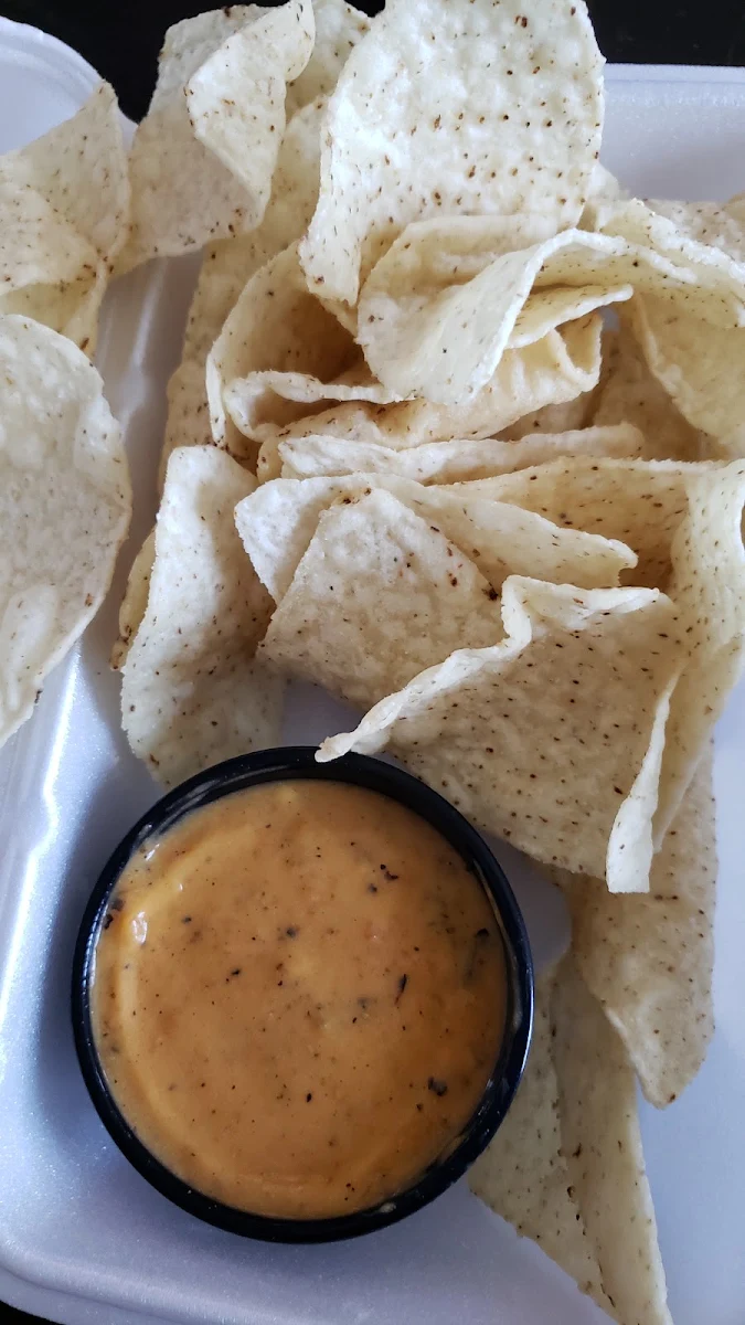 Queso and Chips, Guac Mexi Grill