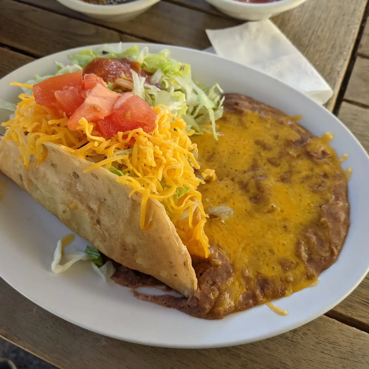 Original Taco and Refried Beans