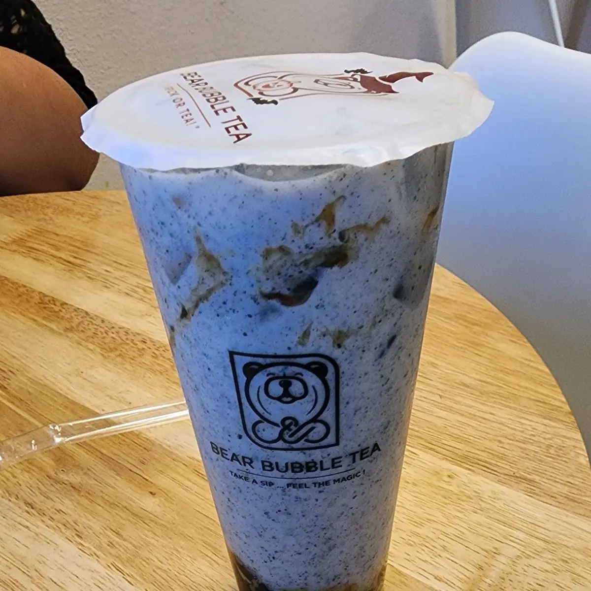 Black Sesame Latte with Tapioca Boba