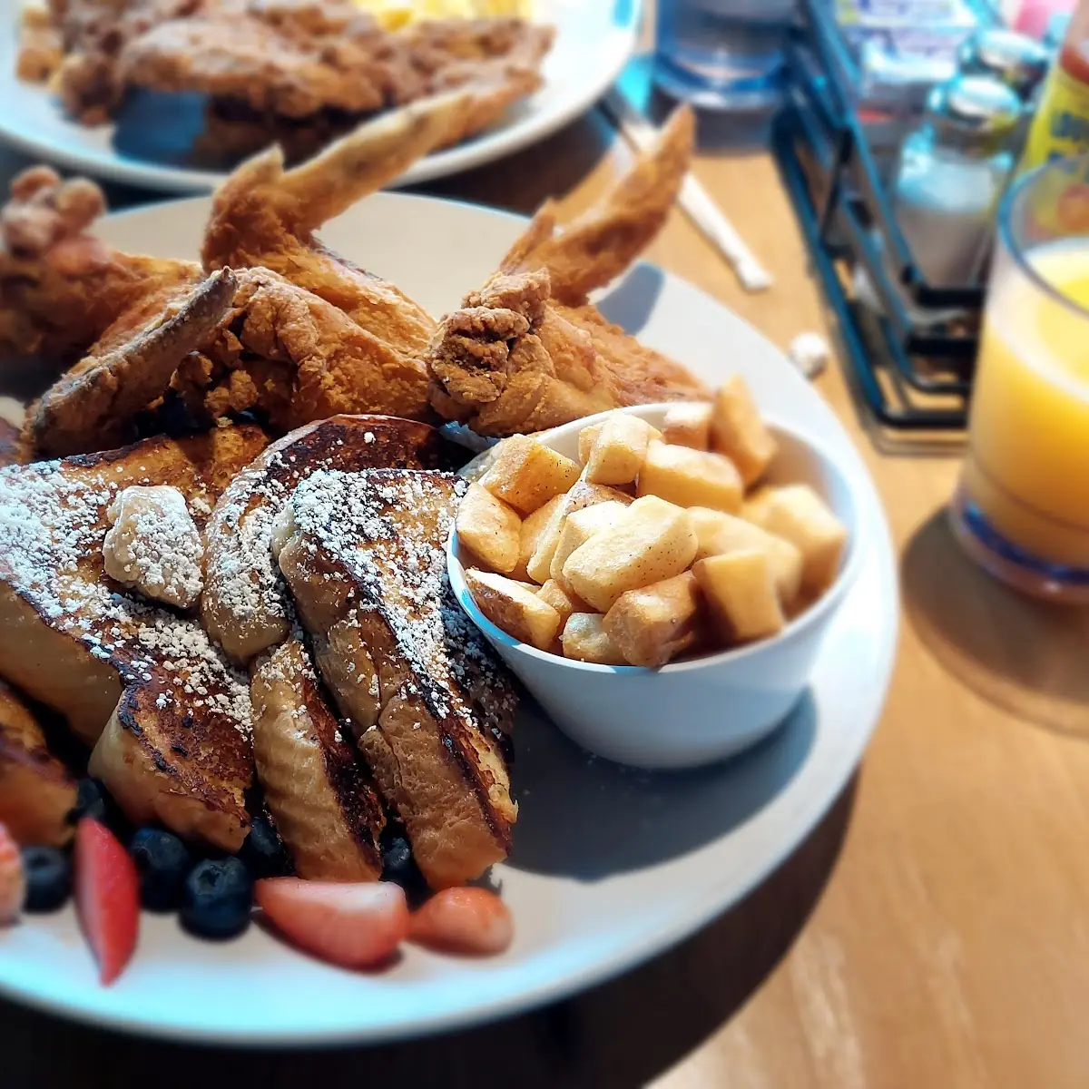Fried Chicken Wings and French Toast Combo