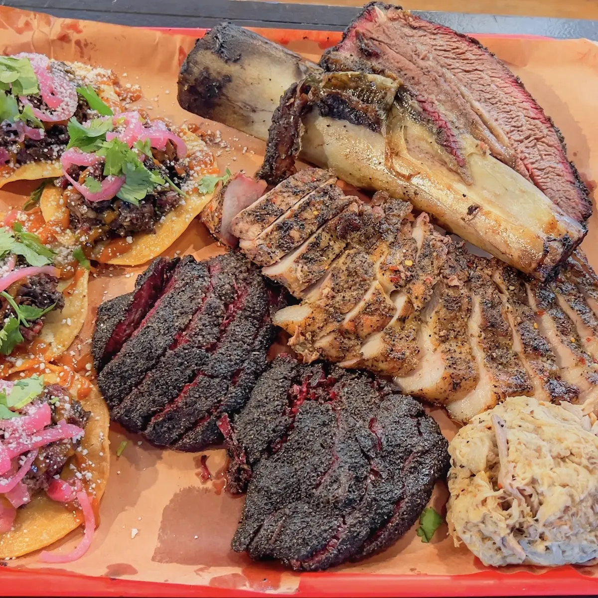 Smoked Brisket with Mac Cheese
