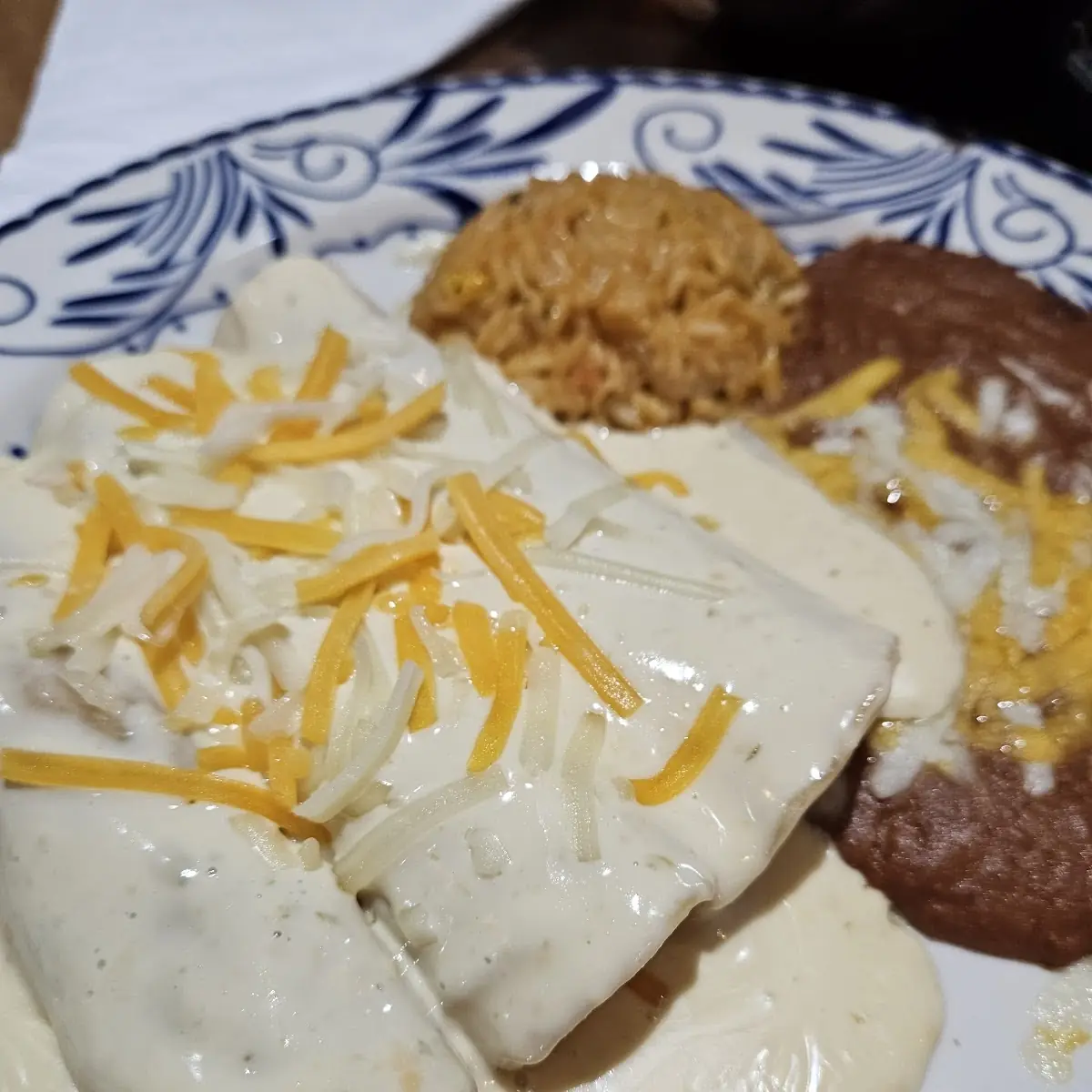 One Taco Two Enchiladas and Mexican Rice