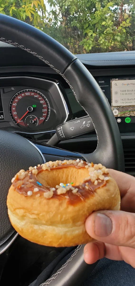 Poorly Made Salted Caramel Donuts, Tim Hortons