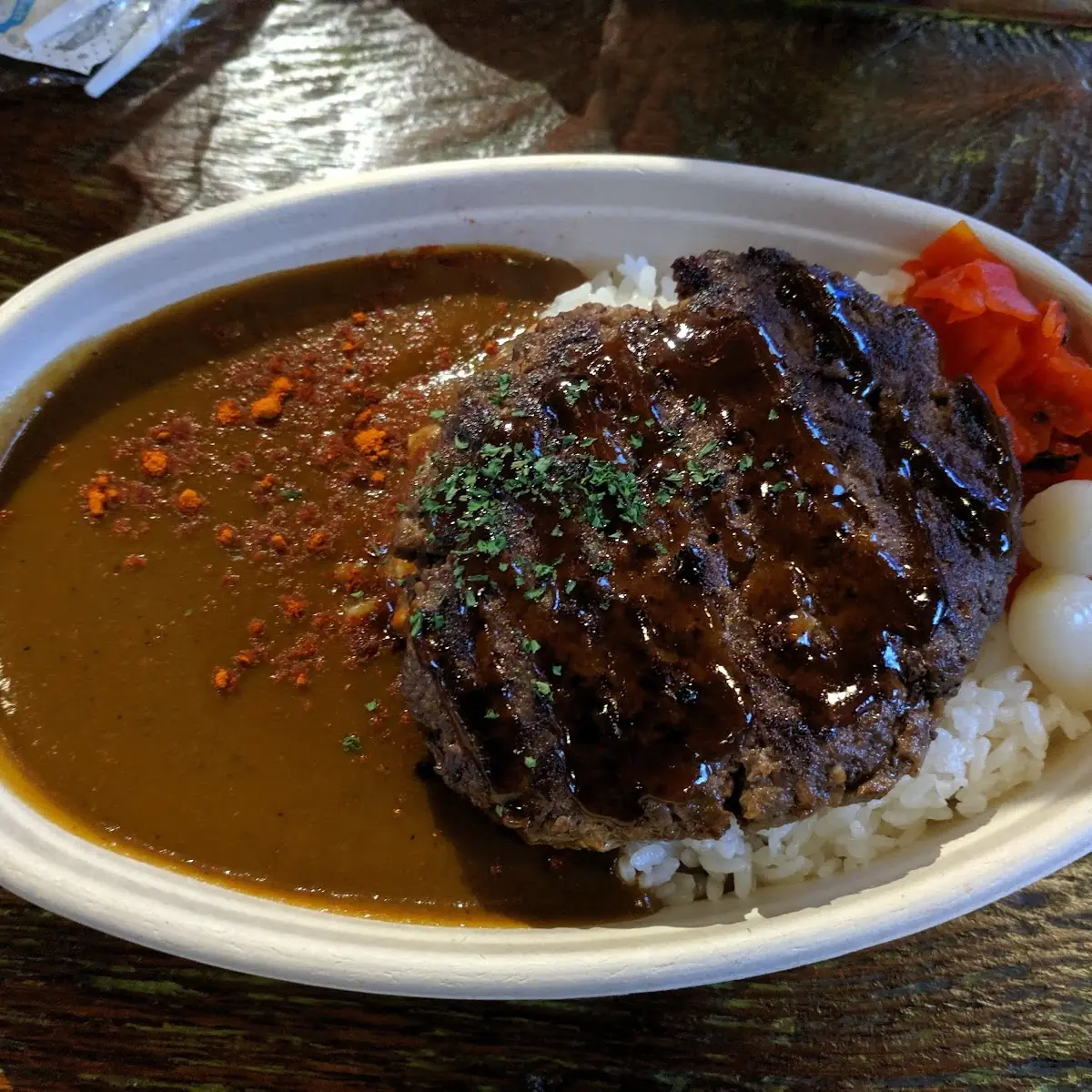 Homemade Hamburger Steak Curry