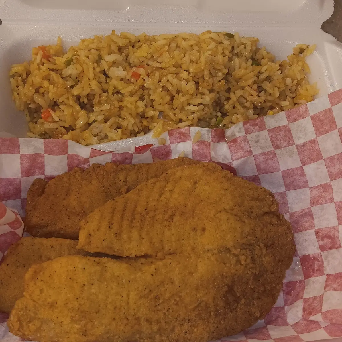 Tilapia with Fried Rice