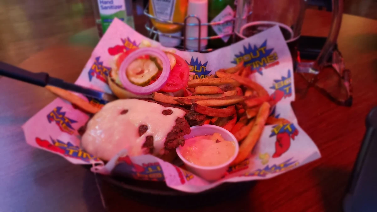 Cheese Burger and Fries