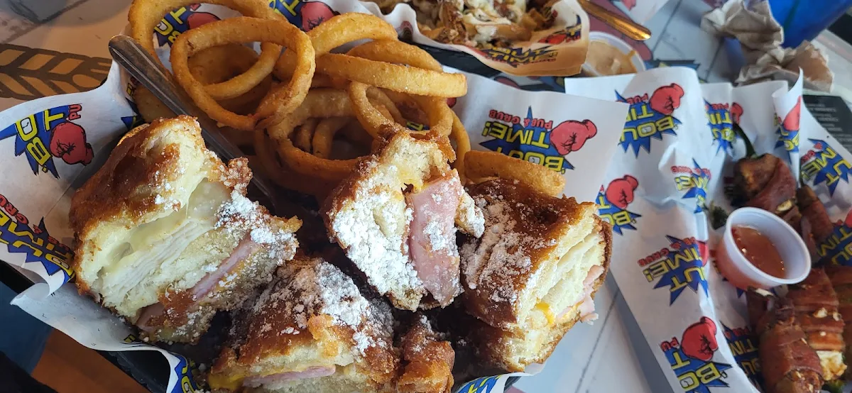 Monte Cristo and Onion Rings