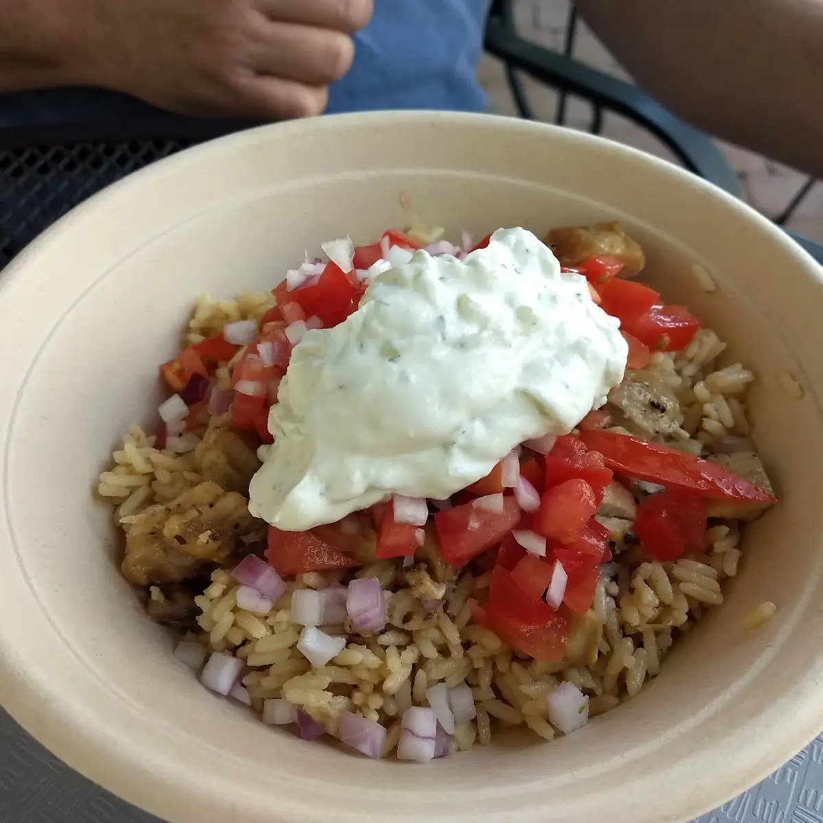 Mediterranean Chicken Rice Bowl