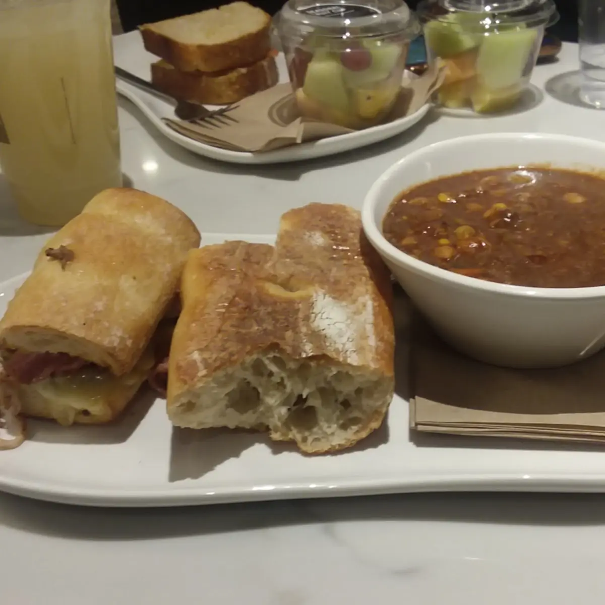 Turkey Chili & Cuban Sandwich