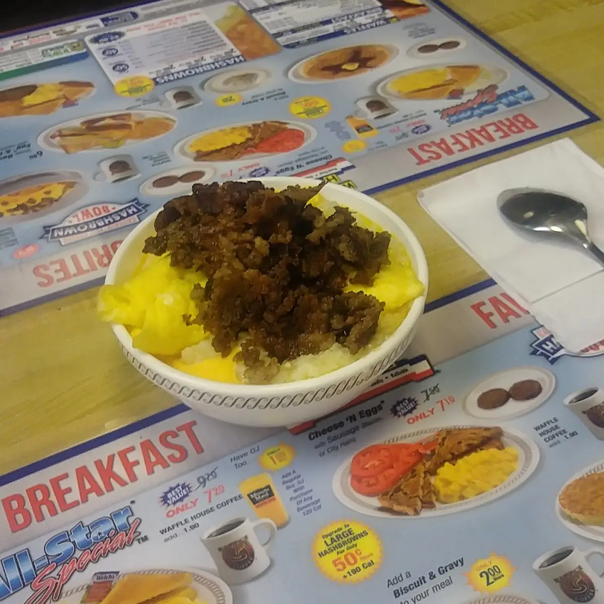 Sausage Egg & Cheese Grits Bowl
