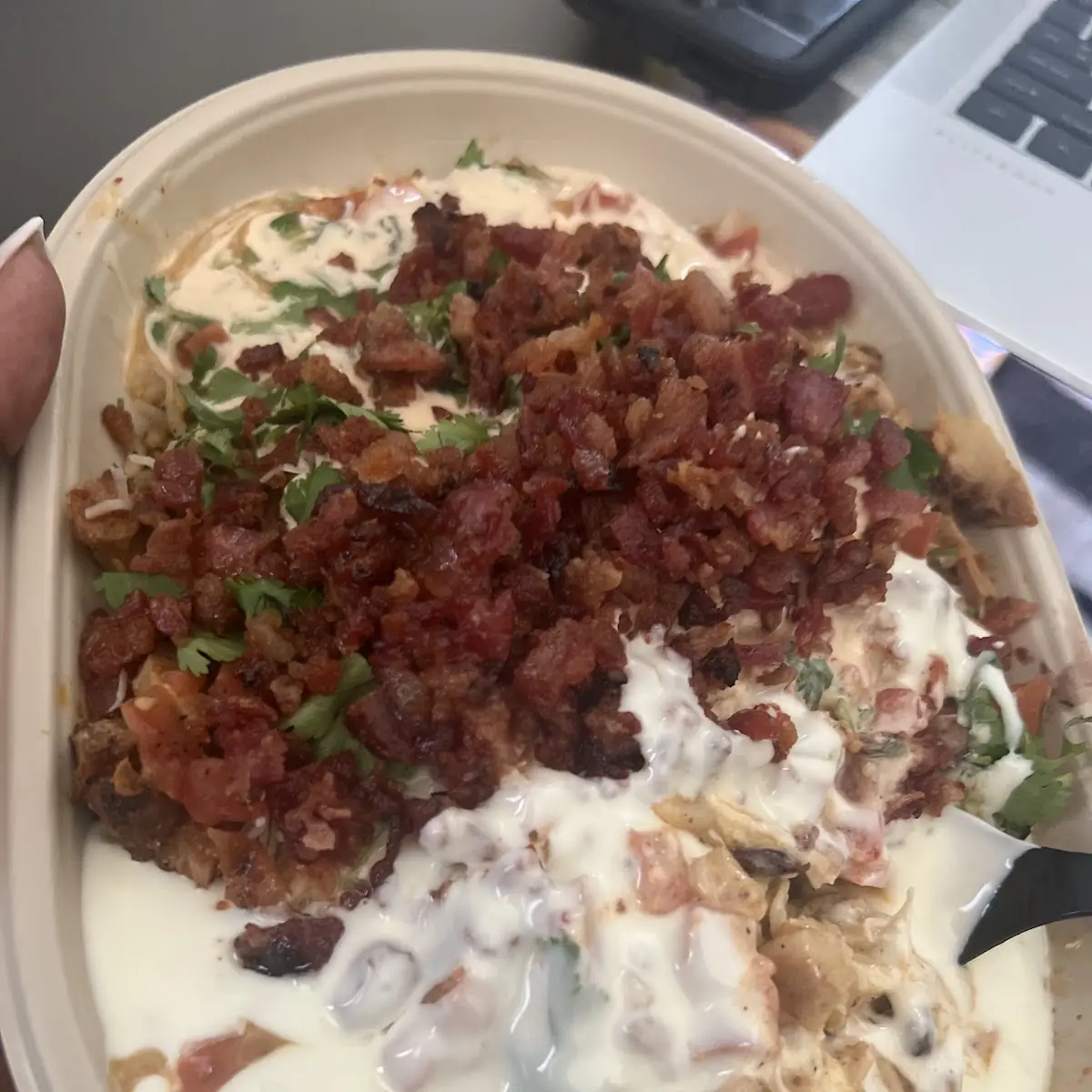 Adobo Chicken Bowl with Bacon