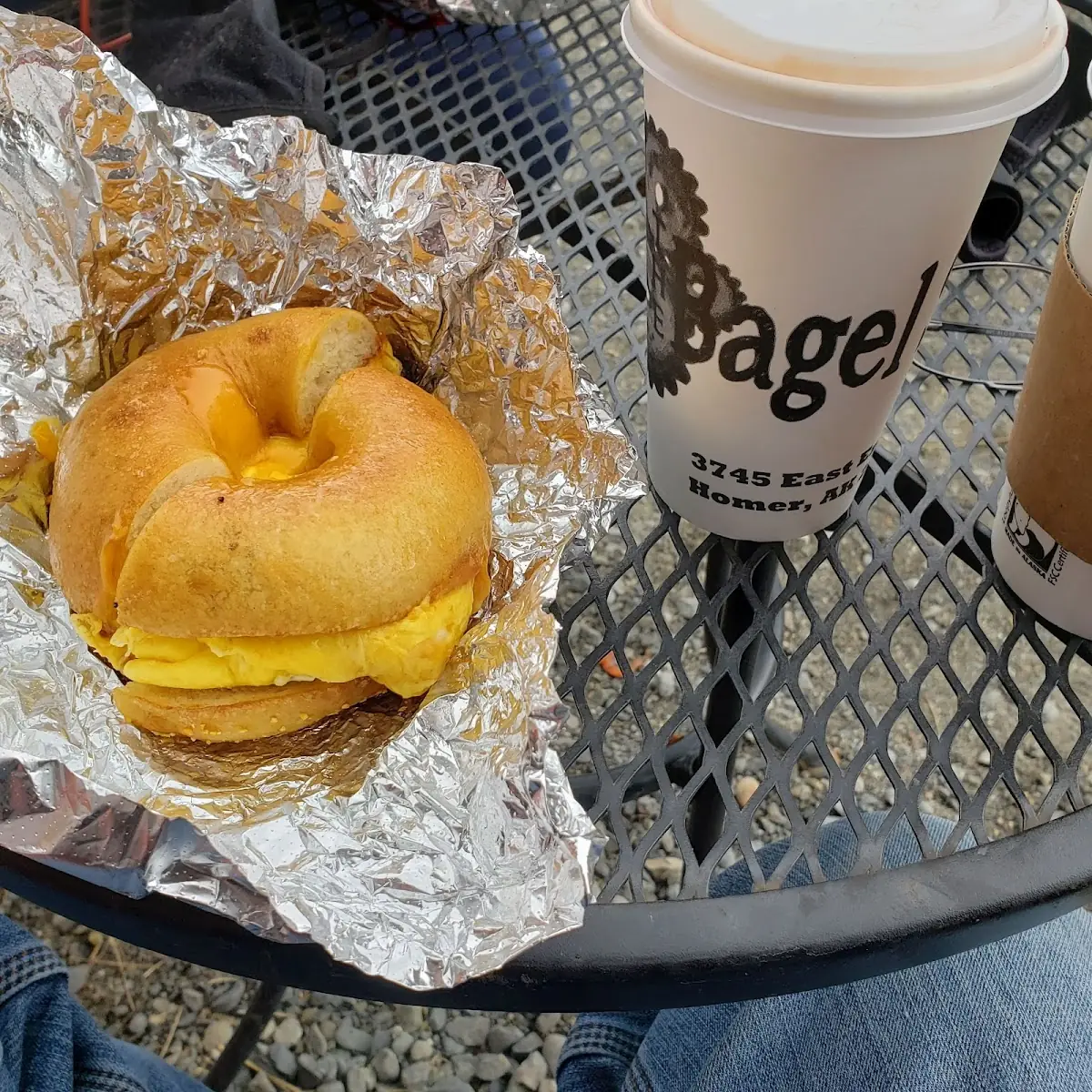 Bacon Egg and Cheese Bagel Sandwich