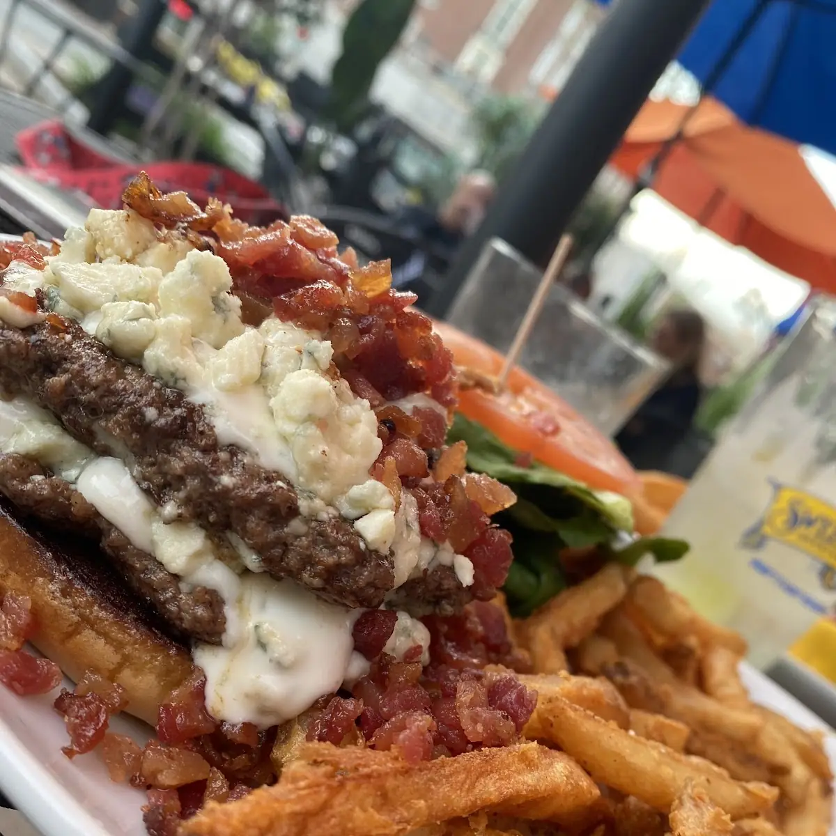 Bacon and Bleu Cheese Burger