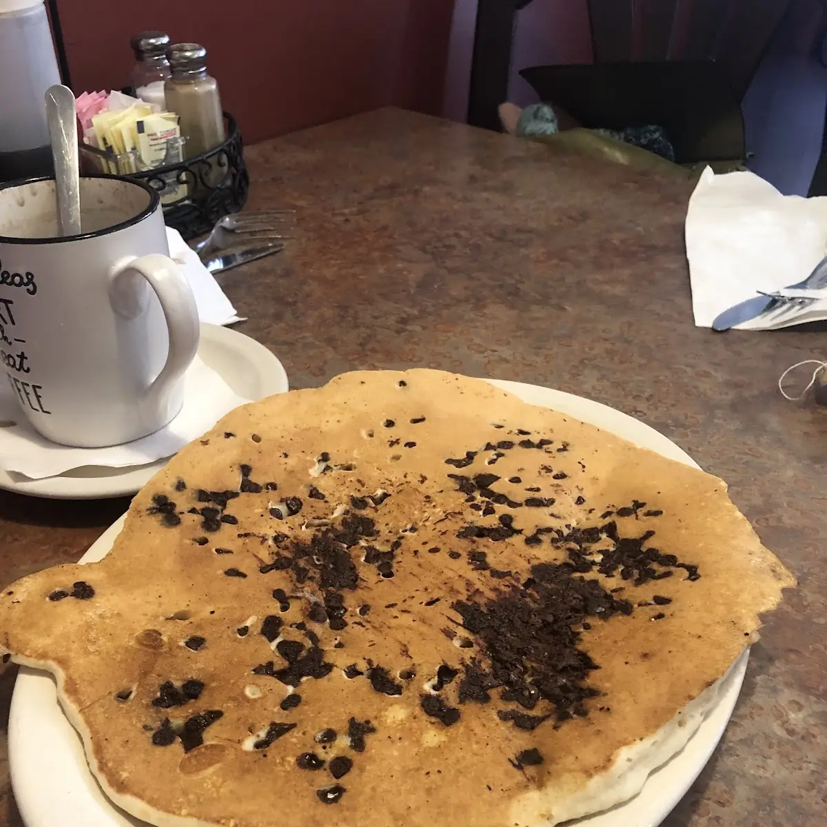 Huge Chocolate Chip Pancake