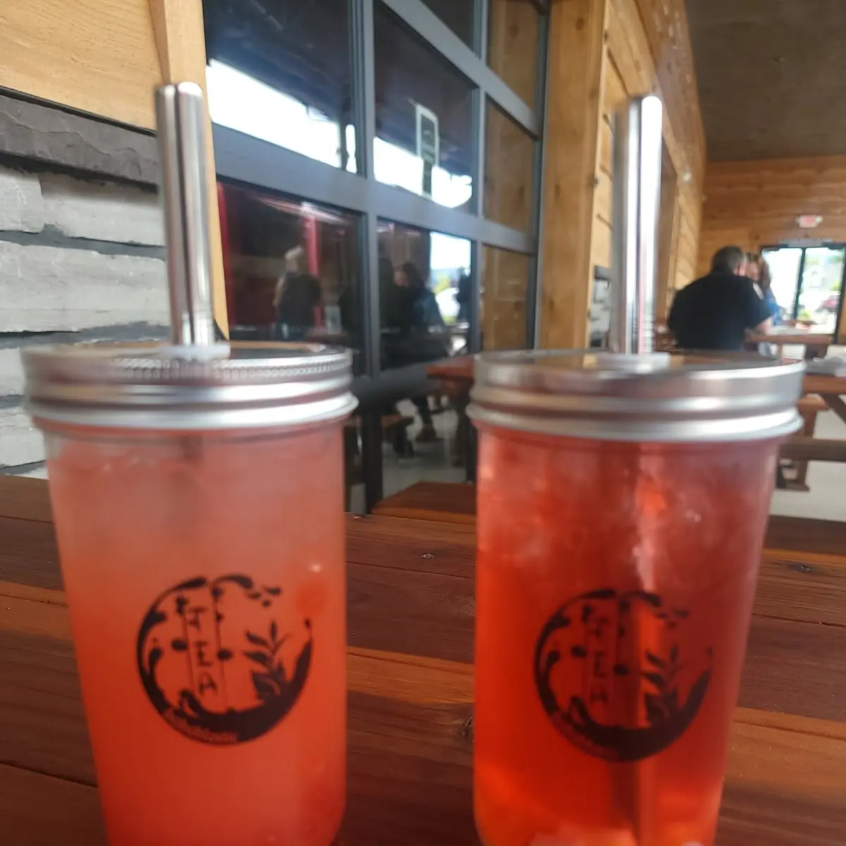 Watermelon Green Tea with Rainbow Jelly