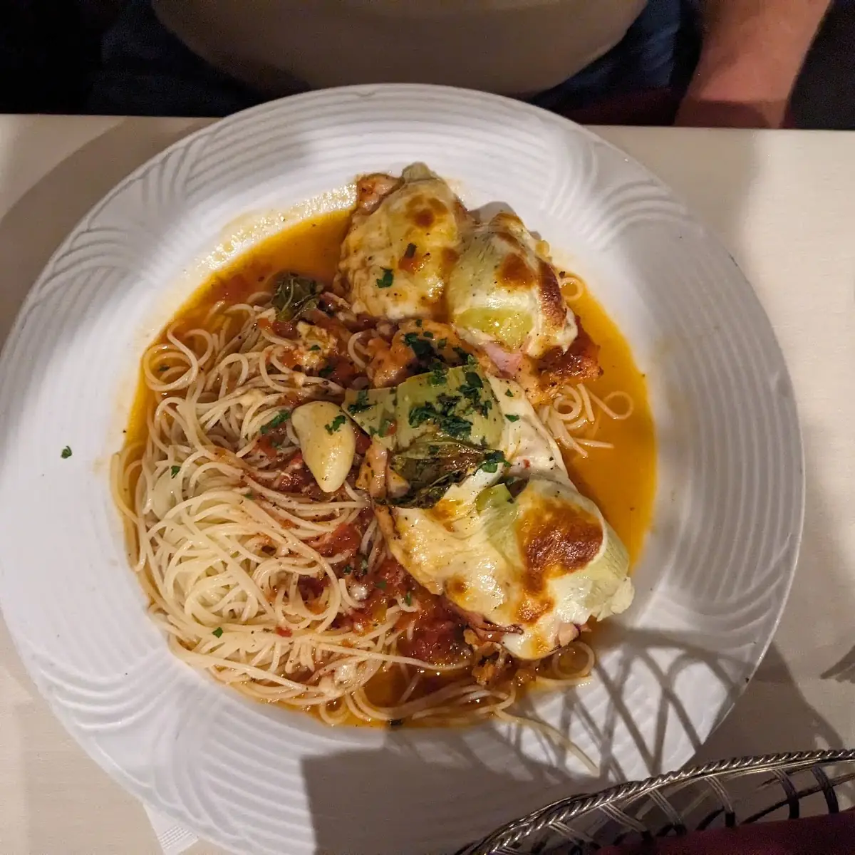 Chicken with Ham and Artichoke Hearts