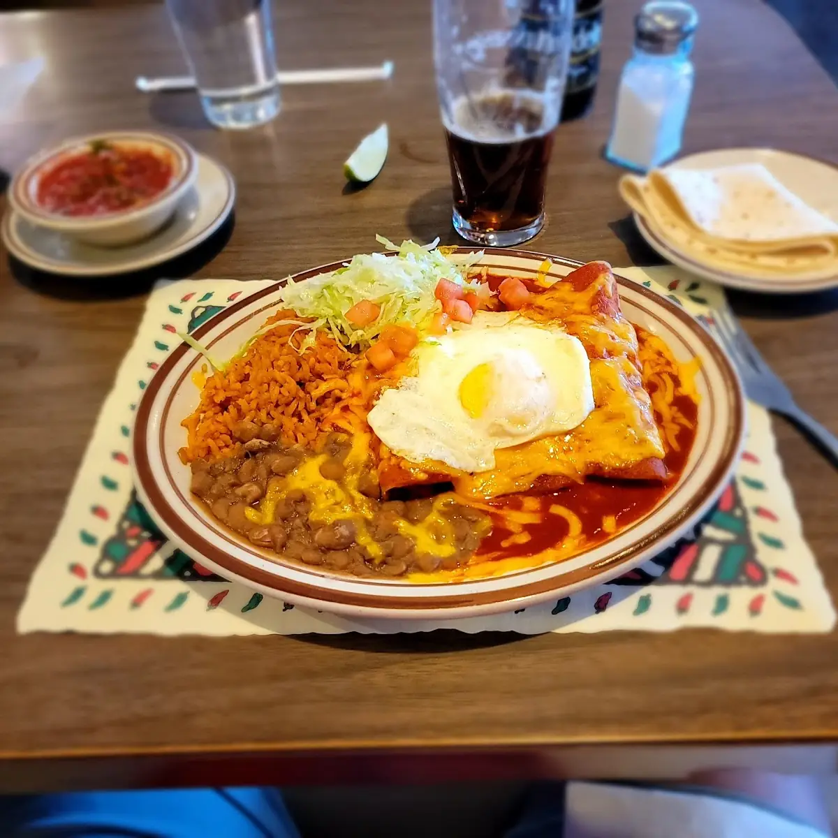 Enchilada Plate