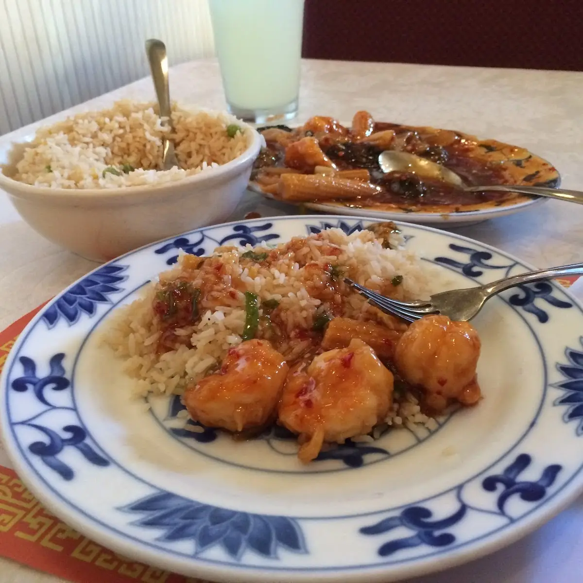 Garlic Shrimp and Fried Rice