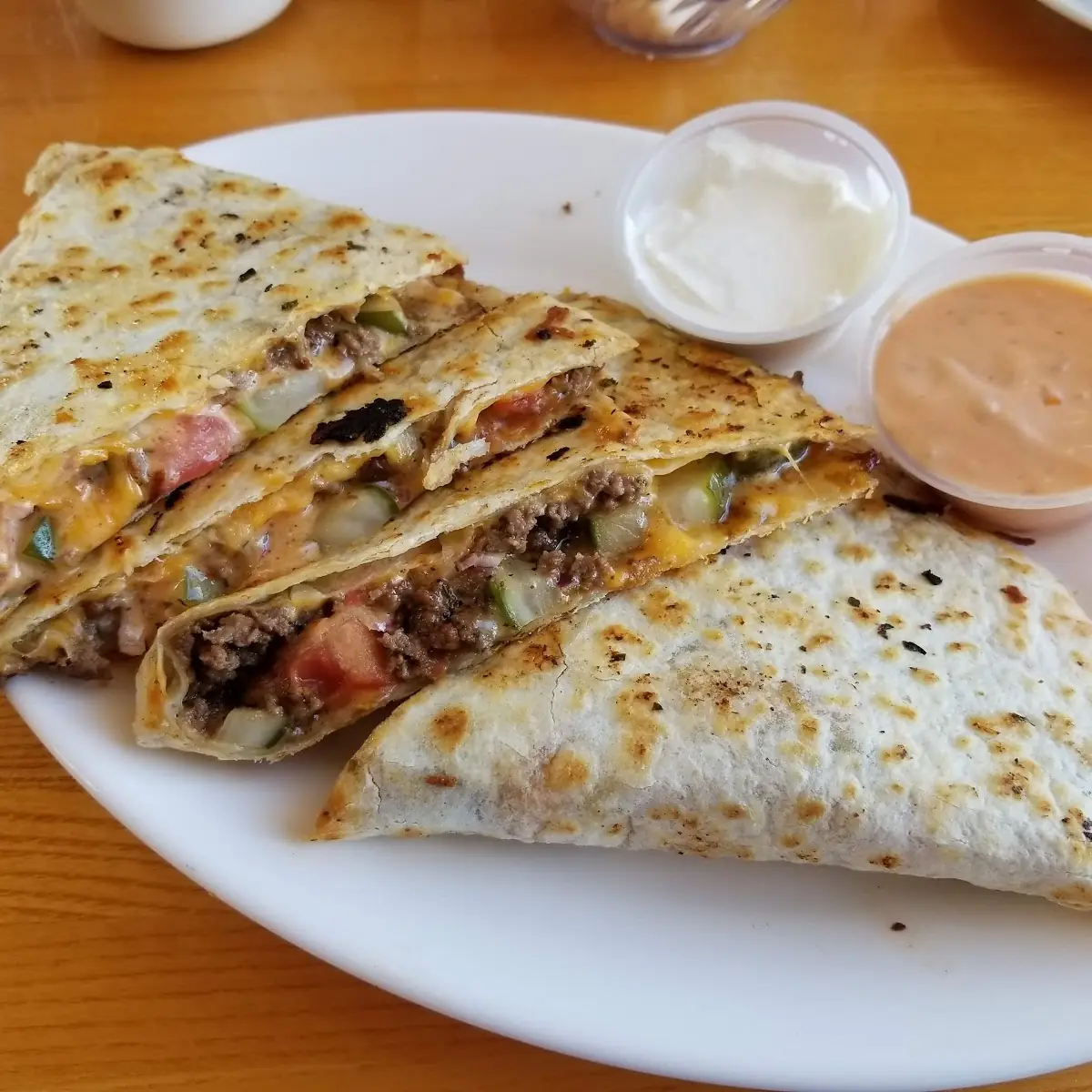 Cheeseburger Quesadilla