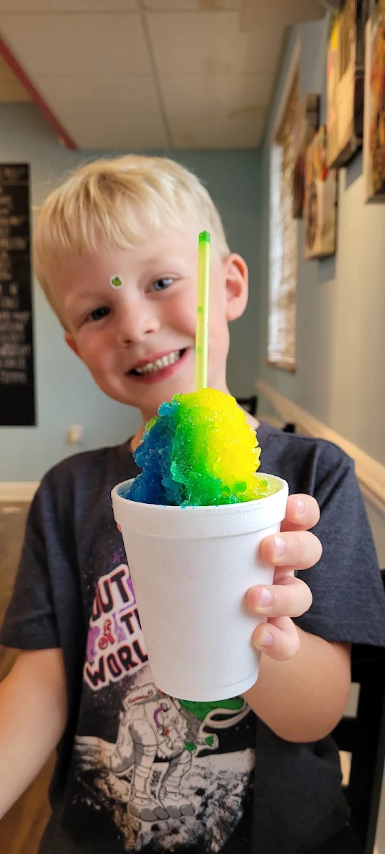 Mango & Blue Raspberry Snowcone
