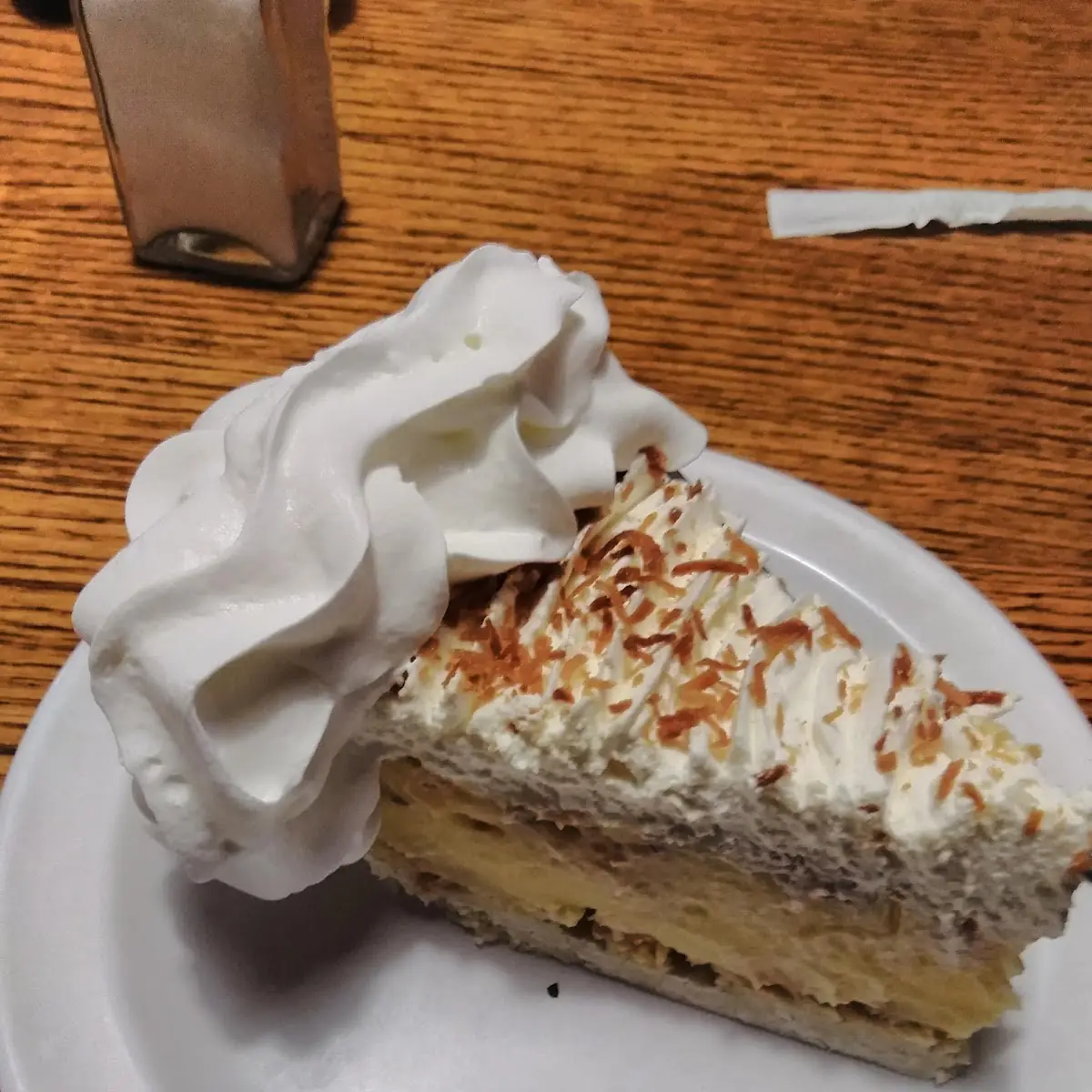 Slice Coconut Cream Pie