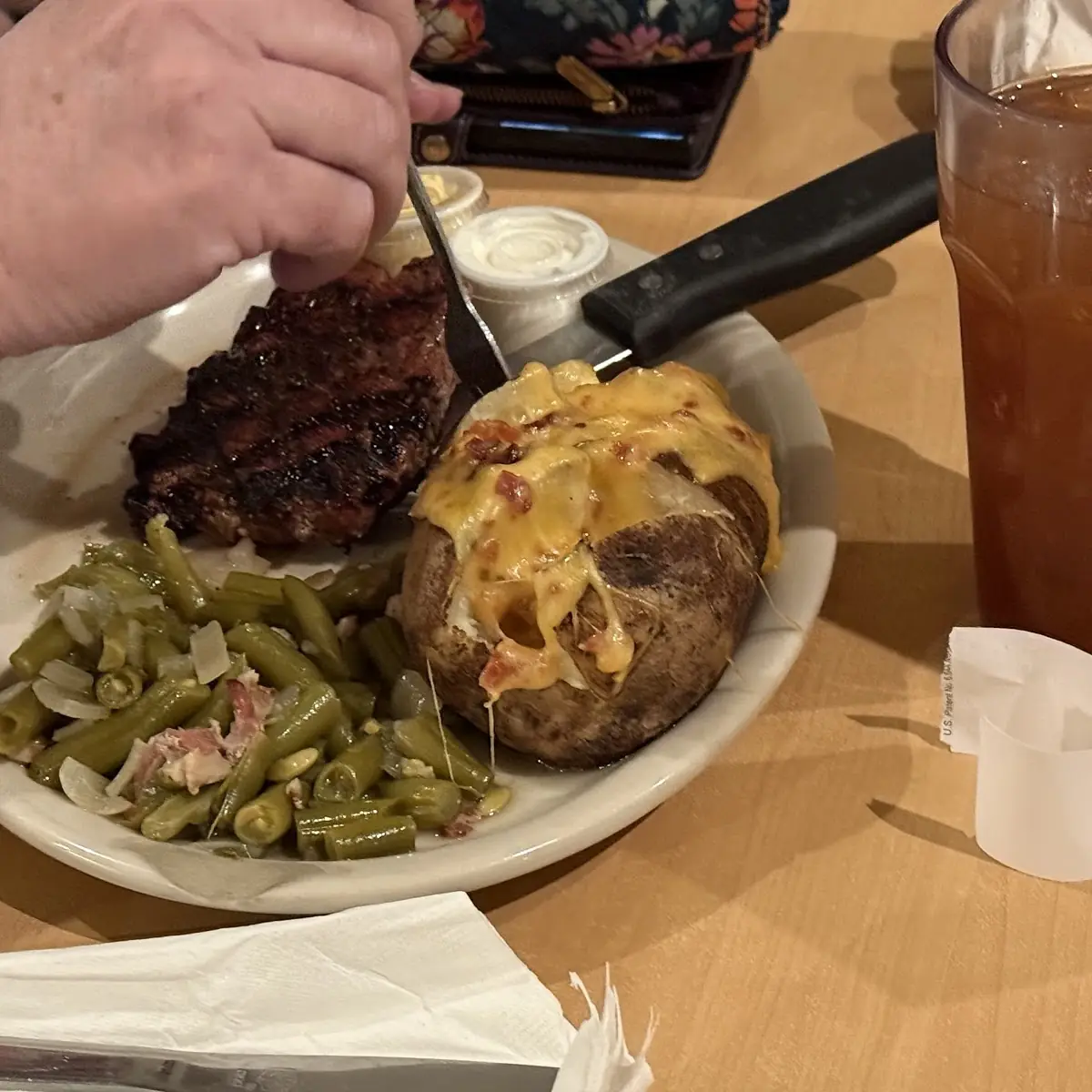 Sirloin with Baked Potato