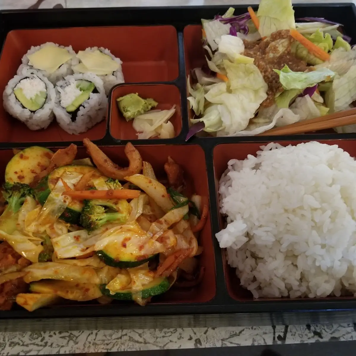 Spicy Chicken Bento Box