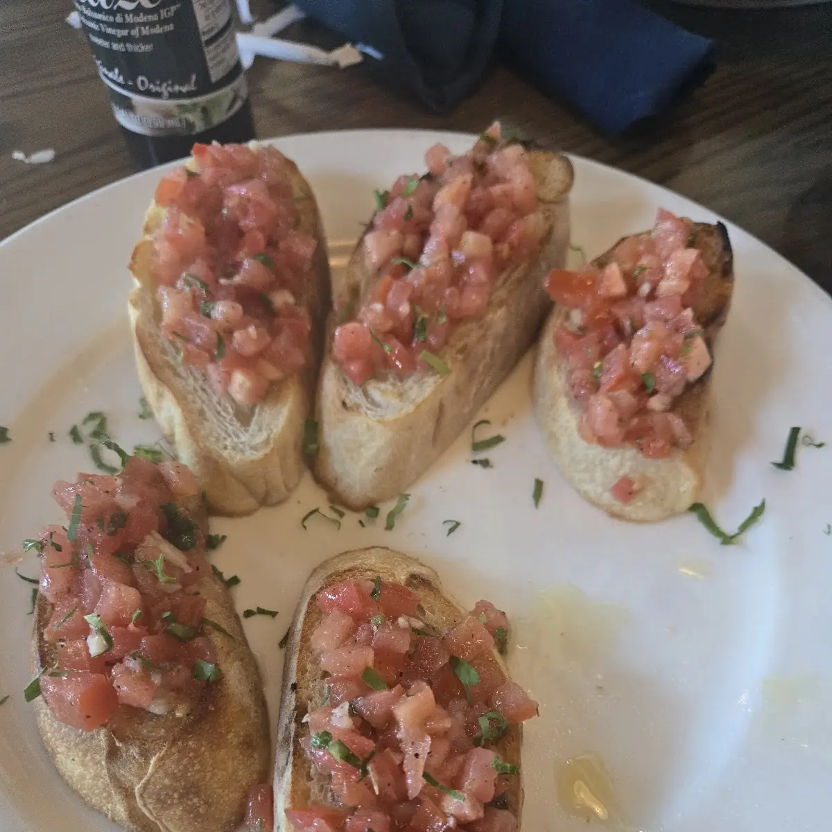 Tomato Bruschetta with Side Salad