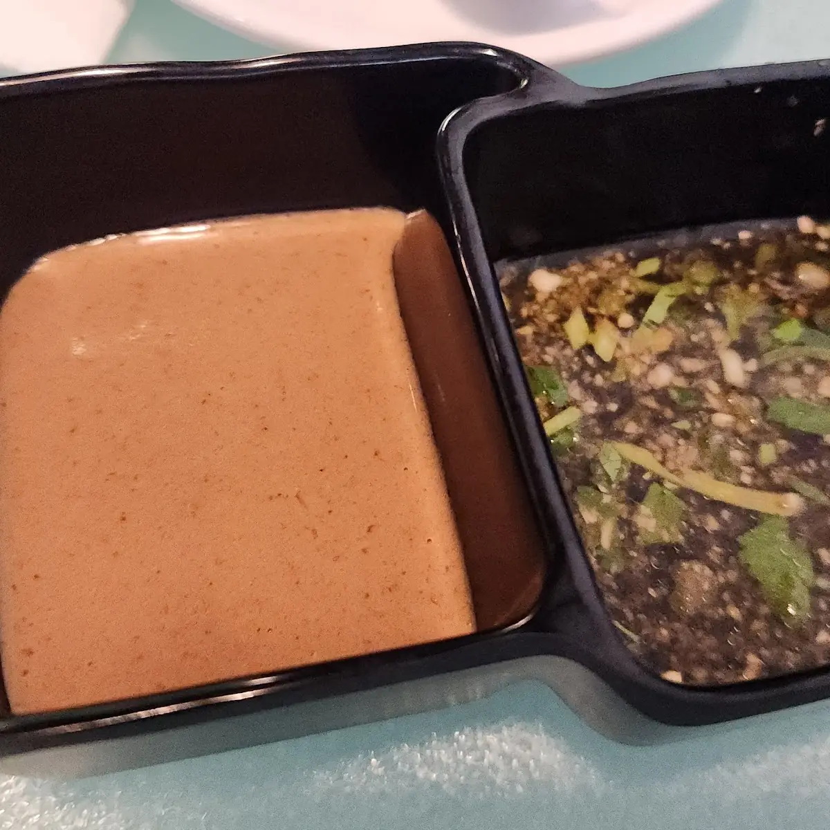Sesame Peanut Sauce and Soy Sauce
