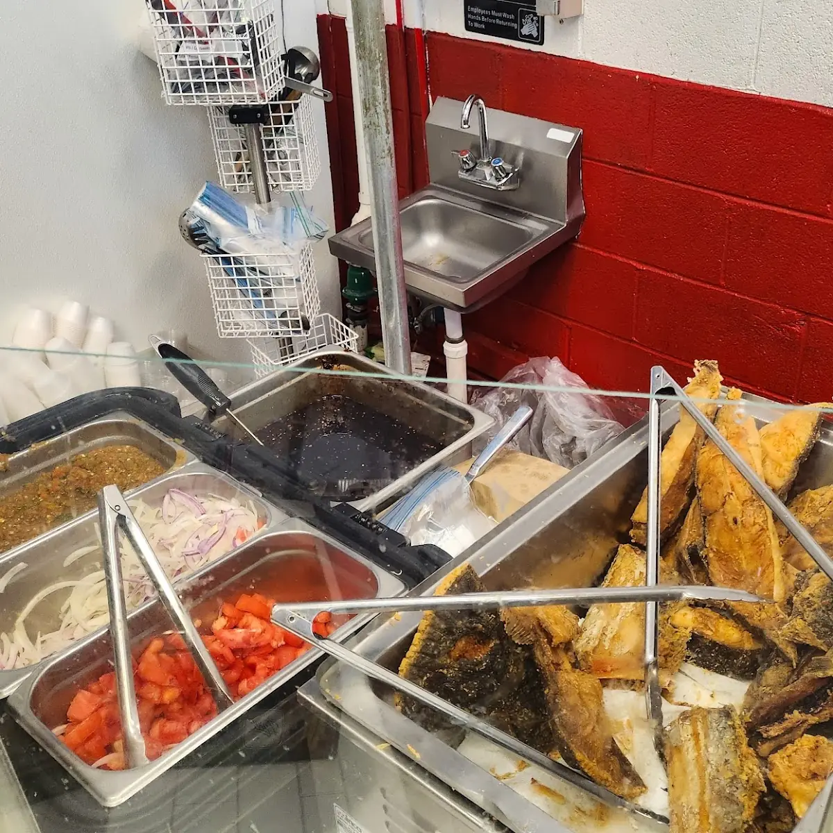 Fried Fish and Sauce