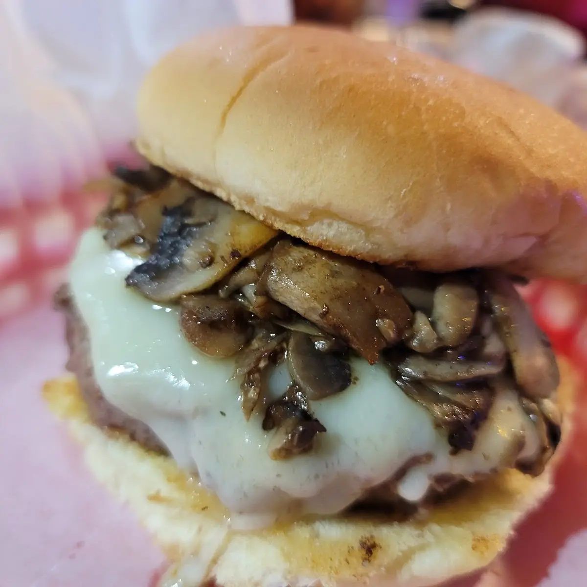Mushroom Swiss Burger