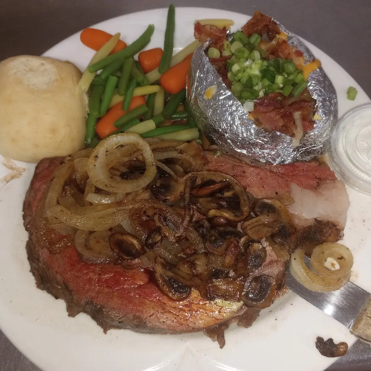 Prime Rib with Loaded Baked Potato