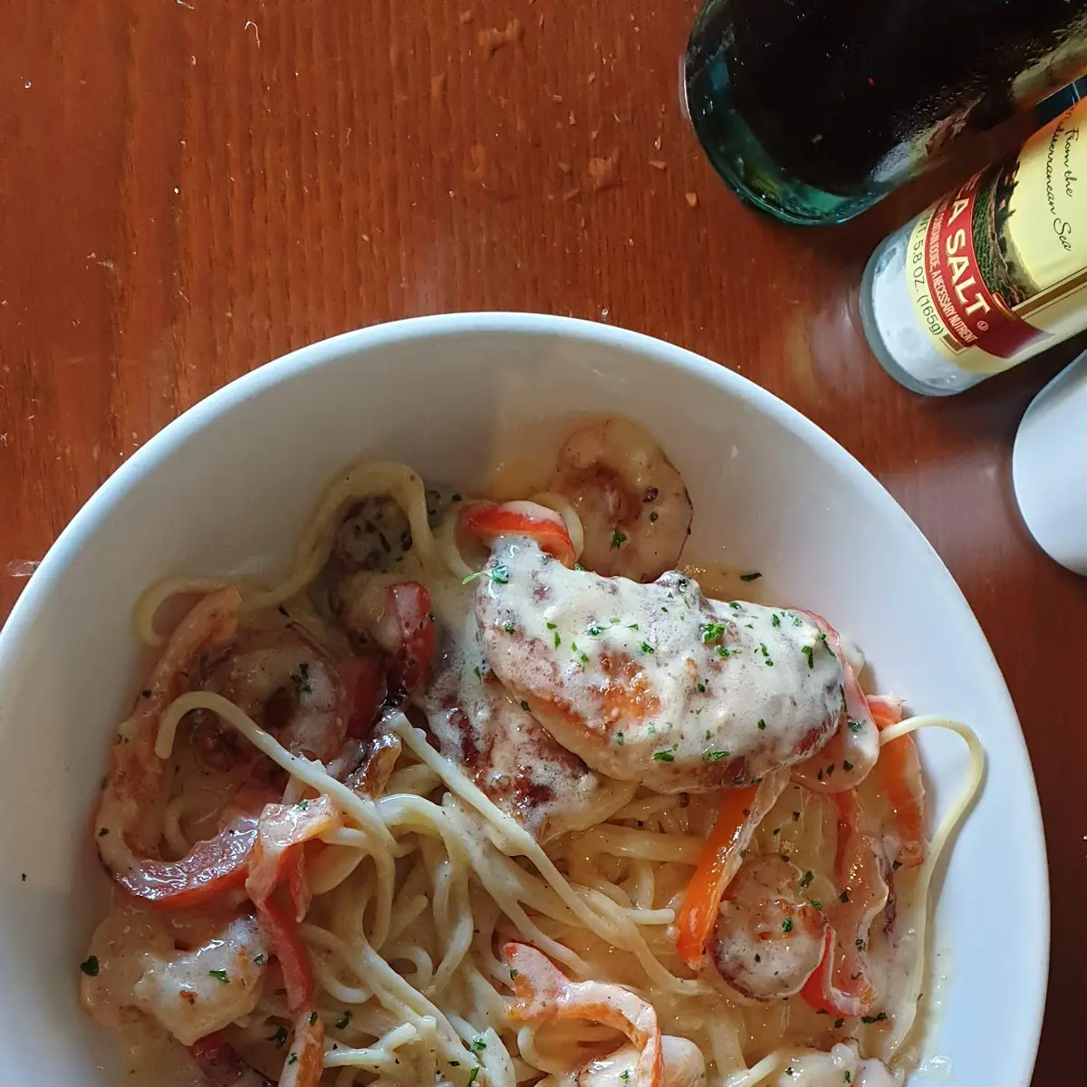 Chicken & Shrimp Carbonara