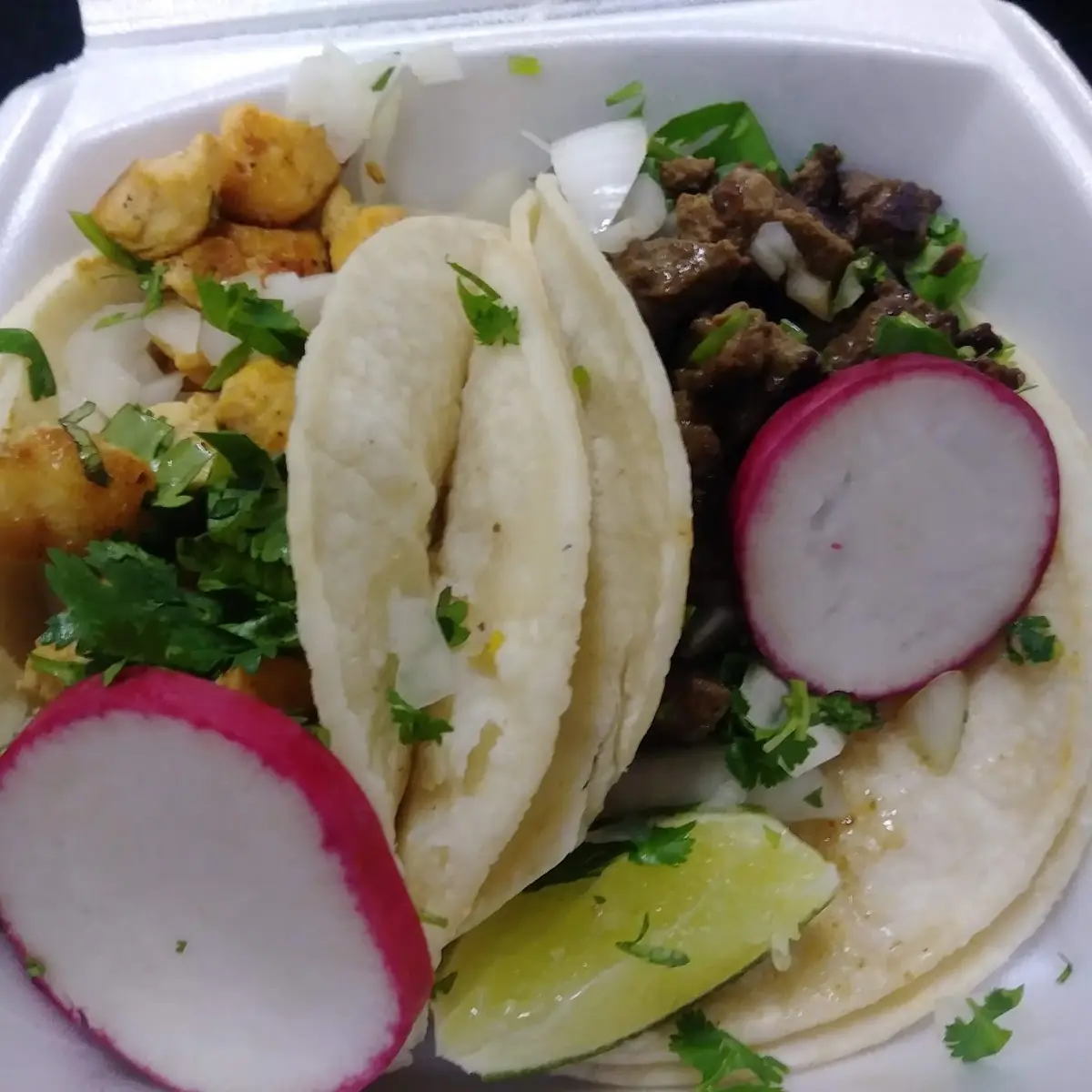 Steak and Chicken Tacos