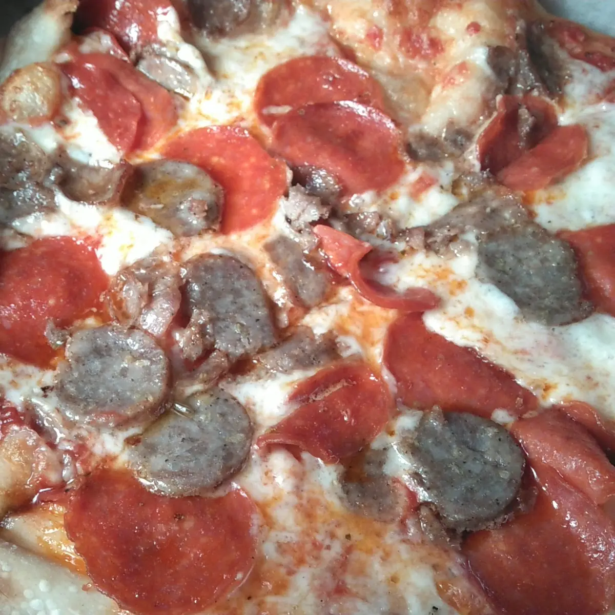 Pepperoni and Sausage Pizza
