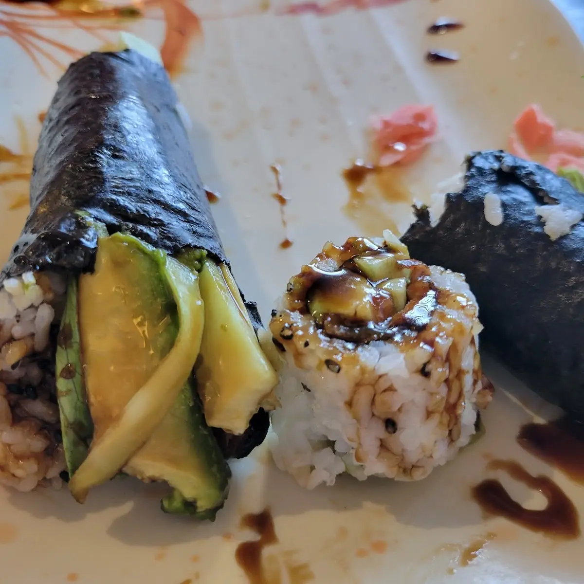 Eel Hand Roll and Eel Roll