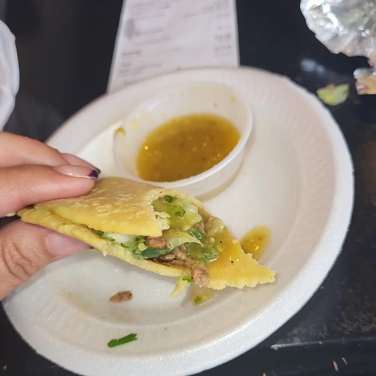 Asada Taco with Handmade Tortilla