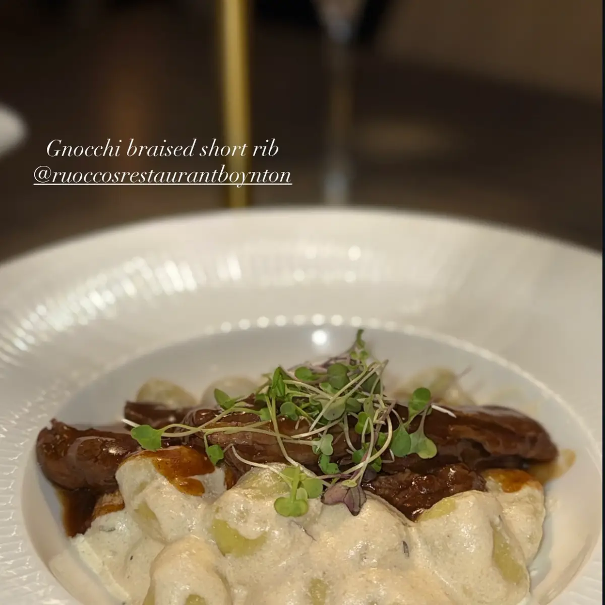 Gnocchi Braised Short Rib
