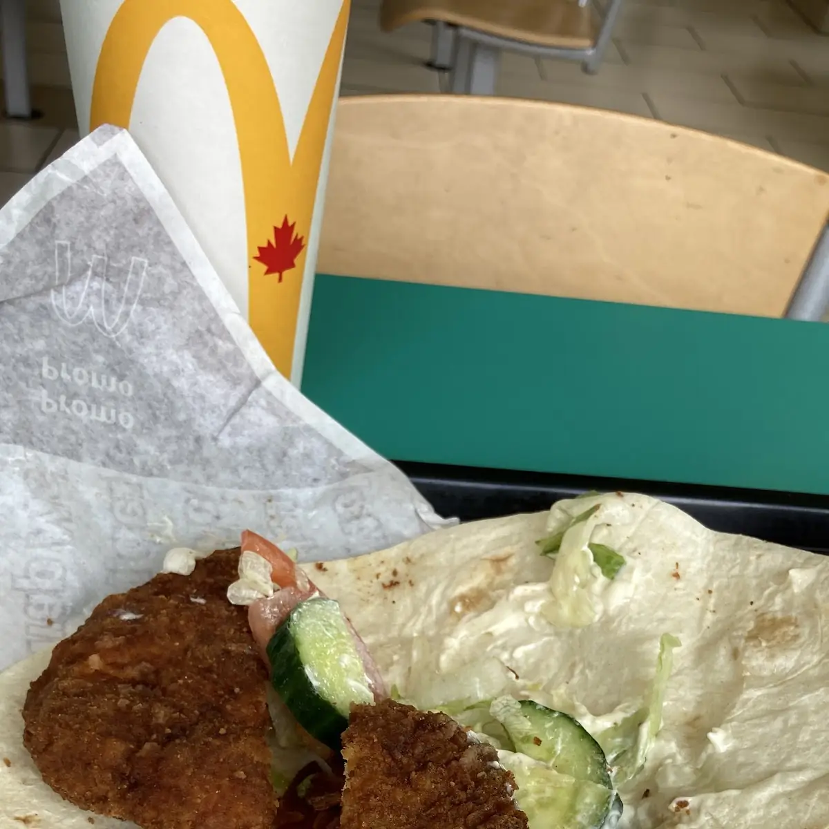 Crispy Chicken and Bacon Wrap, McDonald's