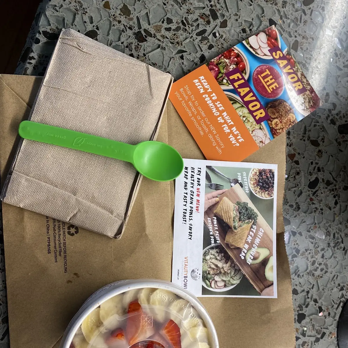 Acai Bowl with Strawberries Bananas & Honey