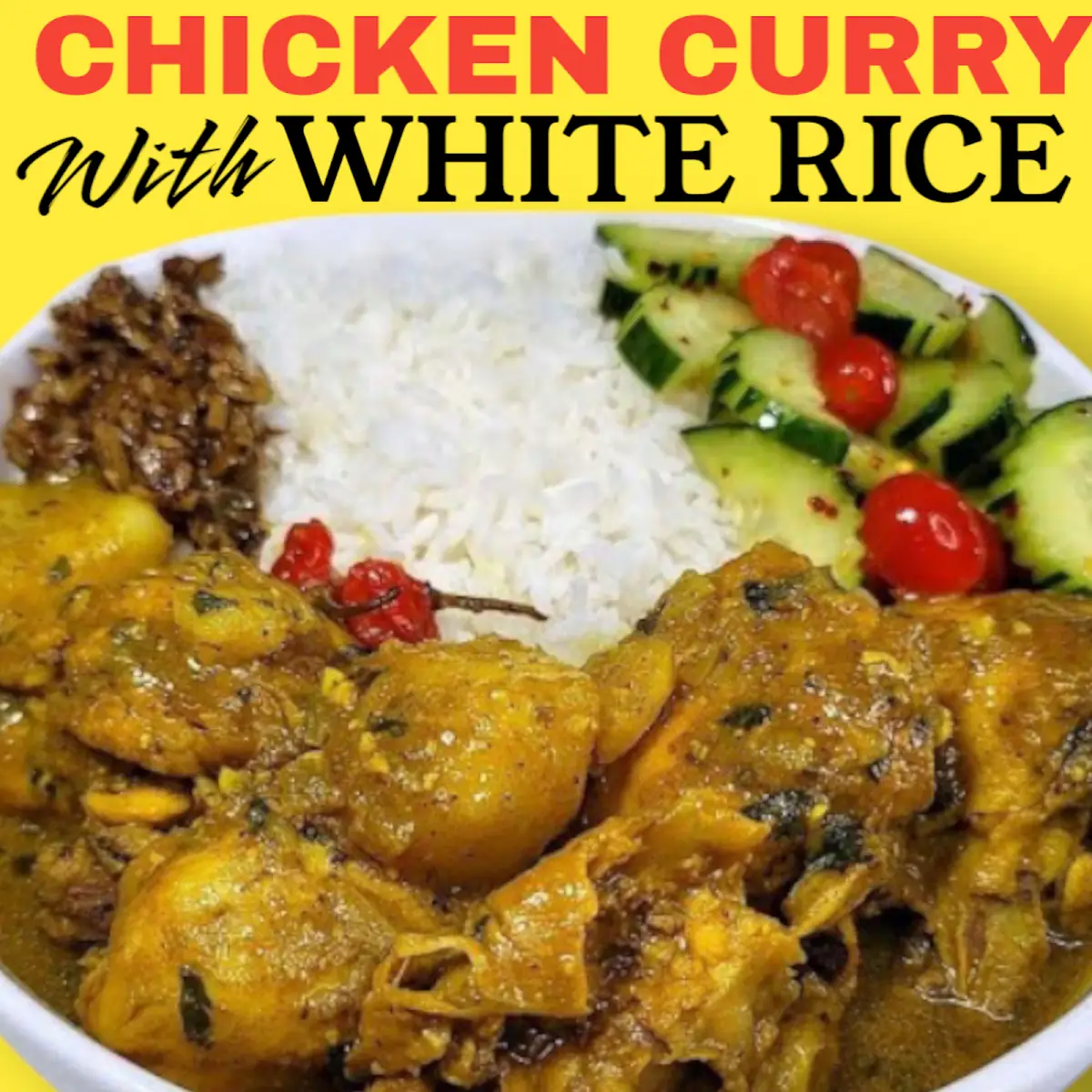 Chicken Curry with Rice Lunch Special