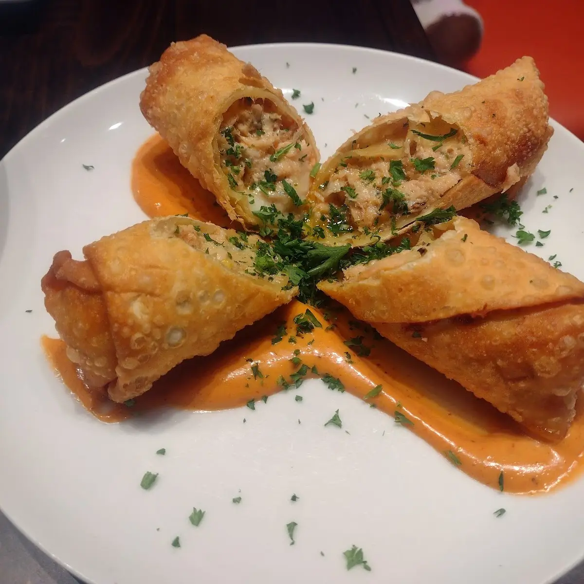 Crab Cake Egg Rolls