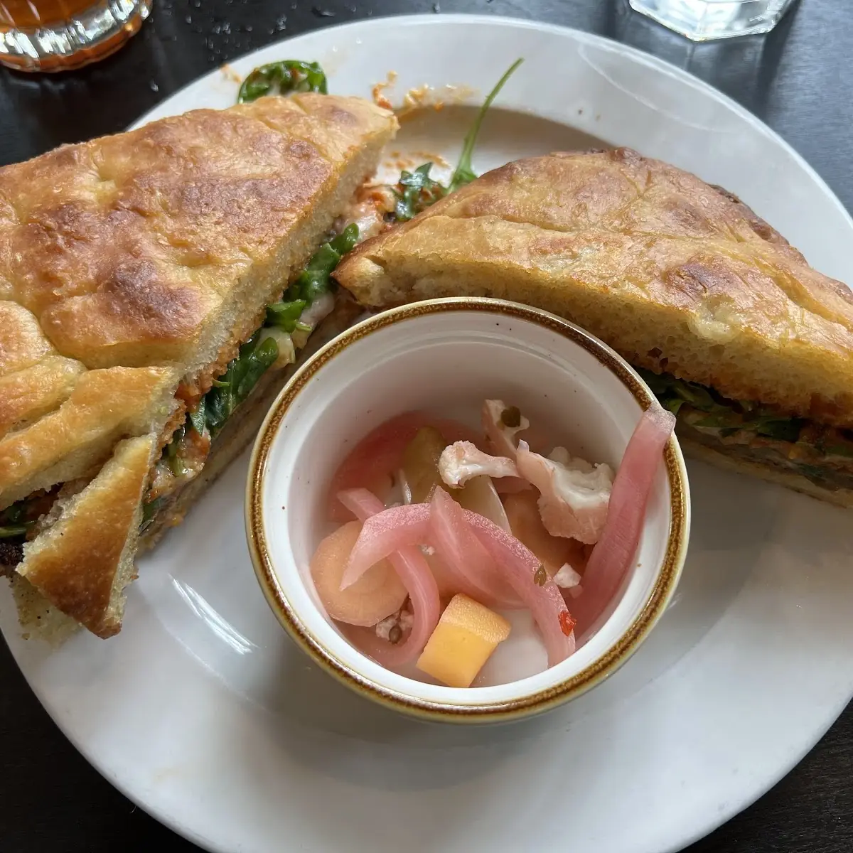 Eggplant Parmigiana Sandwich