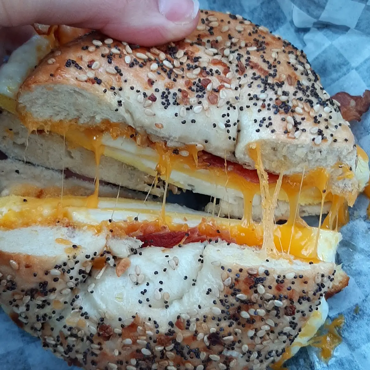 Bacon Egg White Cheese Everything Bagel