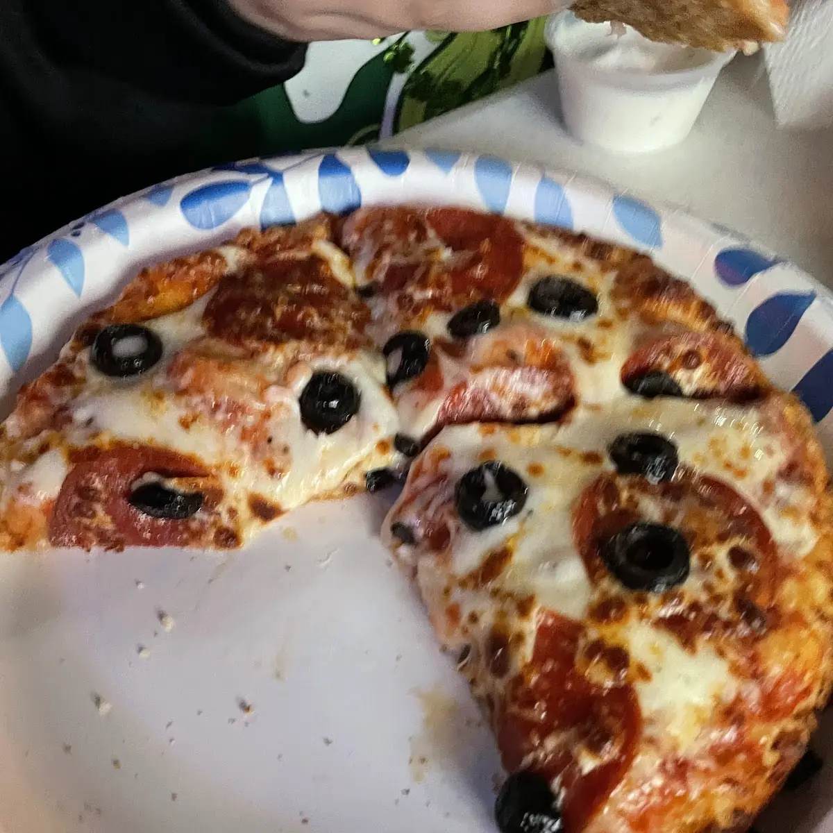 Pepperoni and Black Olives