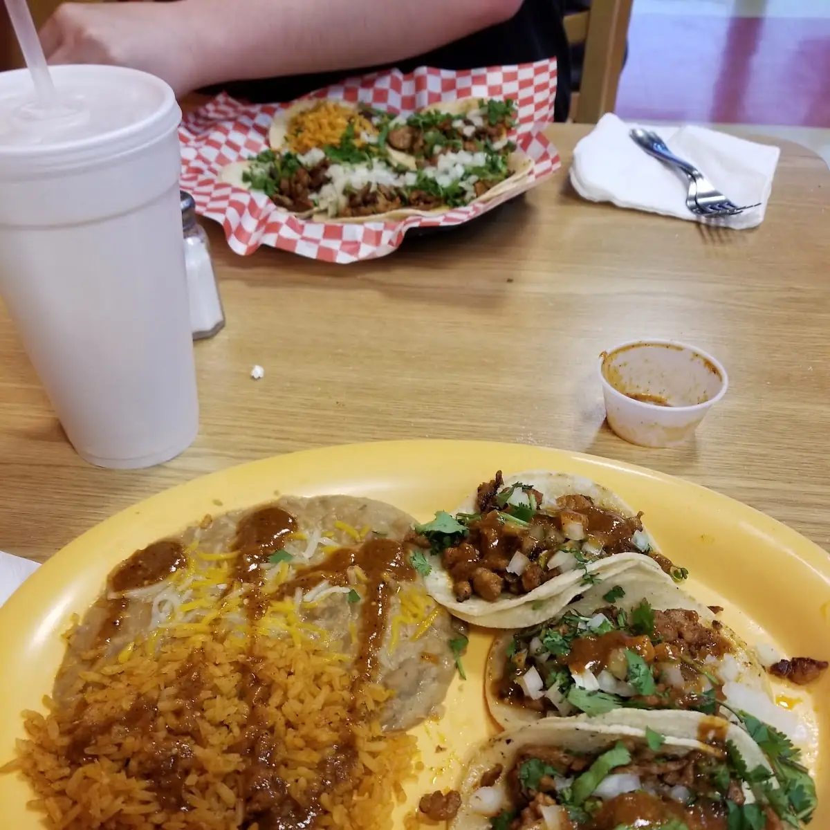 Three Small Tacos Combo Plate
