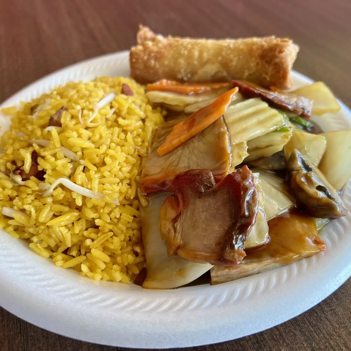 Roast Pork with Chinese Vegetables